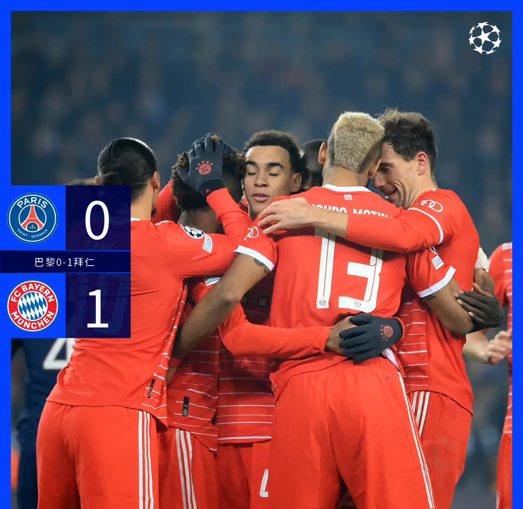 包含拜仁慕尼黑主场战胜巴塞罗那，小组出线的词条